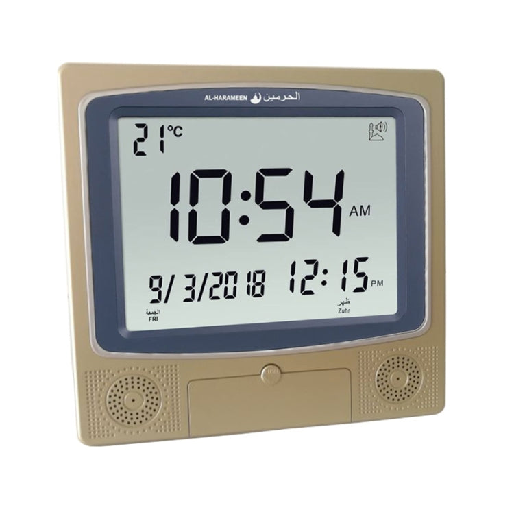 Desktop Digital Perpetual Calendar Study Alarm Clock(Gold) - Alarm Clocks by PMC TechLife | Online Shopping South Africa | PMC TechLife | Buy Now Pay Later Mobicred