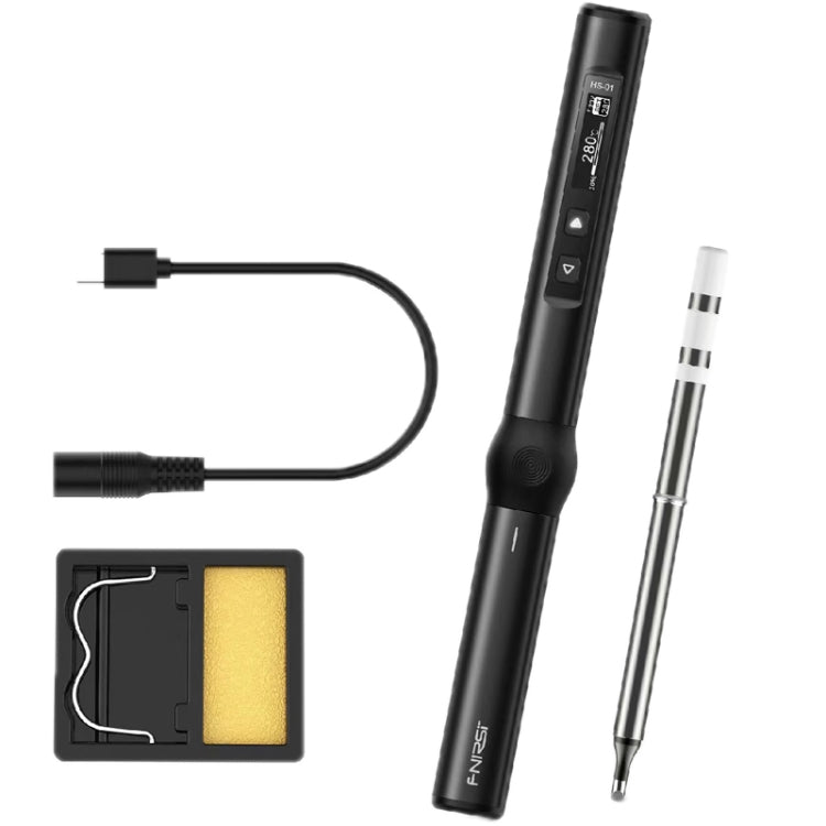 FNIRSI 4pcs/ Set Mini Soldering Station Digital Display Constant Temperature Smart Soldering Iron, Color: Black Standard BC2 - free shipping - PMC TechLife - Order now!