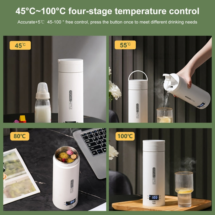 300W 500ml Electric Heating Water Cup Smart Boiling Kettle Temperature Control Kettle, Spec: SUS304 US Plug - free shipping - PMC TechLife - Order now!