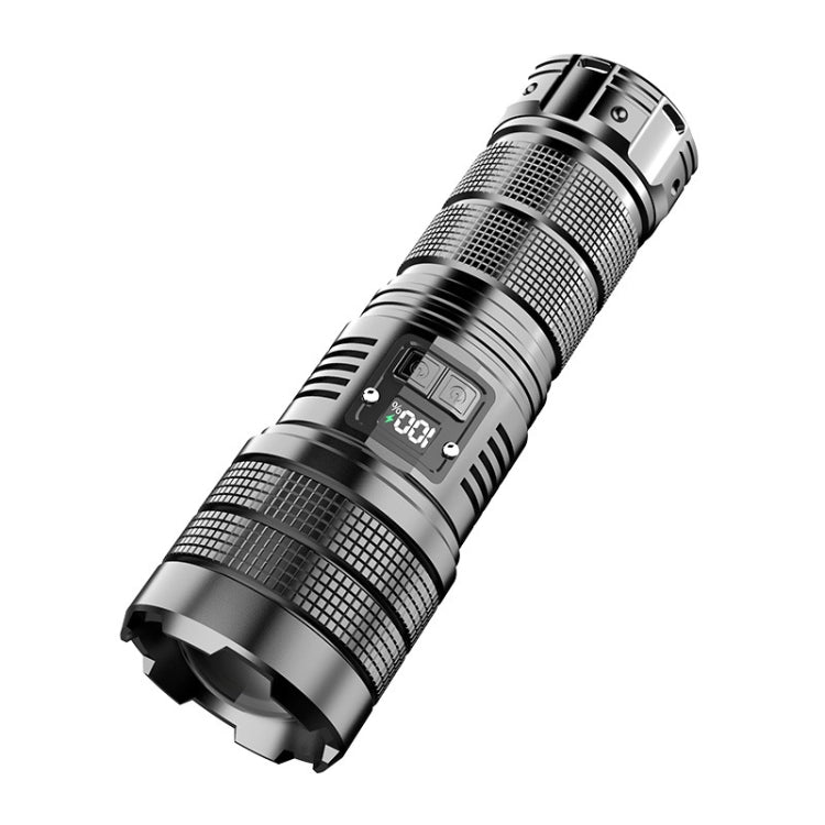 X9 Outdoor White Laser Digital Display Zoom Flashlight Long Range Lighting Flashlight(without Batteries) - free shipping - PMC TechLife - Order now!