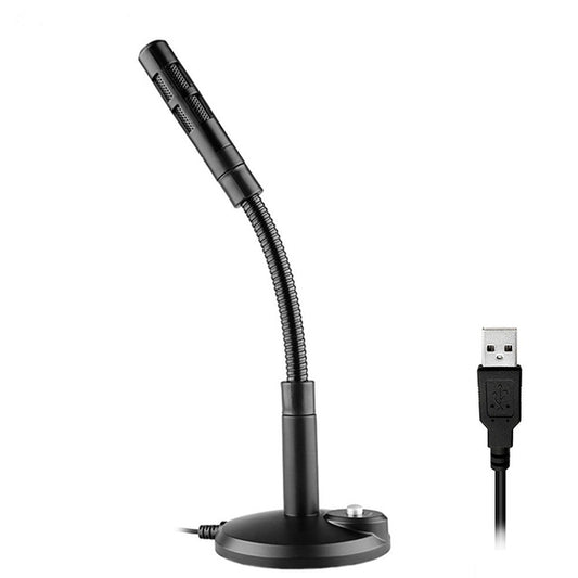 USB Condenser Microphone with Cable for Computer PC Desktop Laptop Notebook Cable Recording Gaming Podcasting, Color:Black - Camera Microphone by PMC Jewellery | Online Shopping South Africa | PMC Jewellery