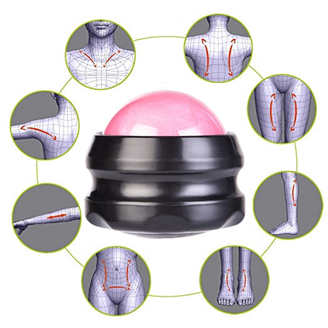 Body Therapy Foot Back Waist Hip Relaxer Massage Roller Ball(Pink) - Massage & Relaxation by PMC TechLife | Online Shopping South Africa | PMC TechLife