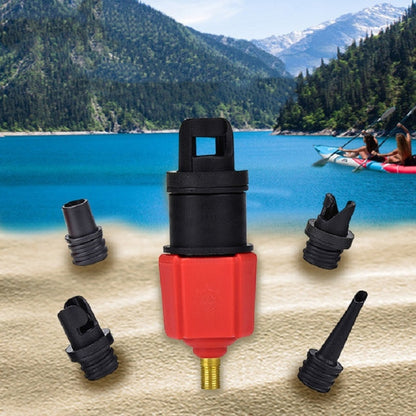 Surfing Paddle Board Rubber Boat Inflatable Bed Air Valve Adapter Car Air Pump Adapter(Red) - Inflatable Pump by PMC Jewellery | Online Shopping South Africa | PMC Jewellery