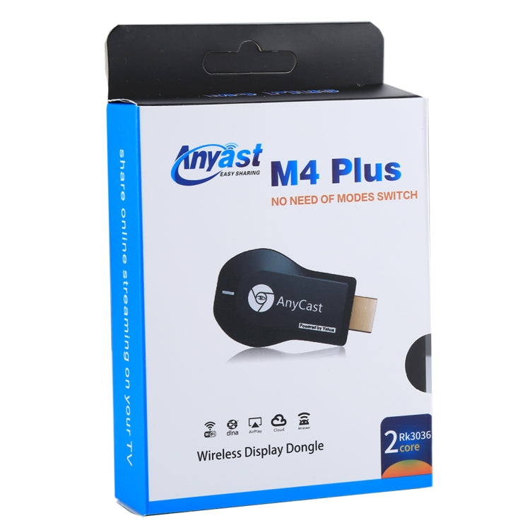 AnyCast M4 Plus Wireless WiFi Display Dongle Receiver Airplay Miracast DLNA 1080P HDMI TV Stick for iPhone, Samsung, and other Android Smartphones - Wireless Display Dongle by PMC Jewellery | Online Shopping South Africa | PMC Jewellery