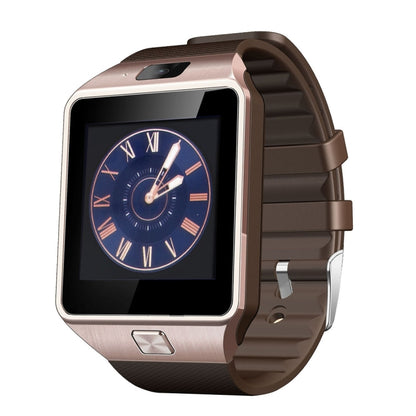 DZ09 1.56 inch Screen Bluetooth 3.0 Android 4.1 OS Above Smart Watch Phone with Bluetooth Call & Call Reminder & Sleep Monitor & Pedometer & Sedentary Reminder & Calendar & SMS & Audio and Video Player & Anti-loss Function(Gold) - Smart Watches by PMC Jewellery | Online Shopping South Africa | PMC Jewellery | Buy Now Pay Later Mobicred