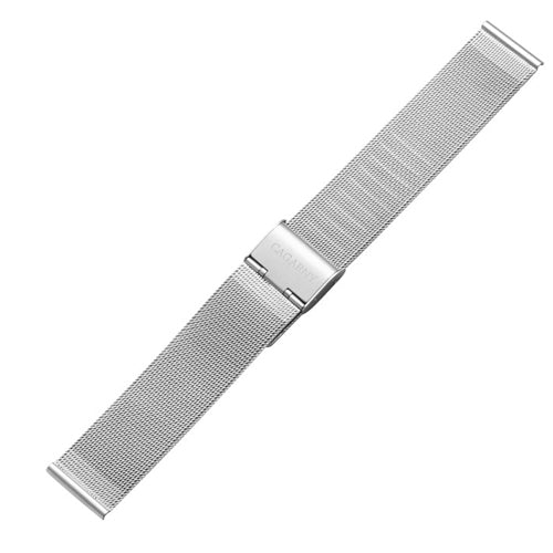 CAGARNY Simple Fashion Watches Band Metal Watch Band, Width: 20mm(Silver) - Watch Accessories & Parts by CAGARNY | Online Shopping South Africa | PMC Jewellery | Buy Now Pay Later Mobicred