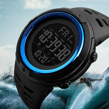 SKMEI 1251 Men Fashionable Outdoor 50m Waterproof Sports Watch Digital Watch with PU Watchband(Blue) - Sport Watches by SKMEI | Online Shopping South Africa | PMC Jewellery | Buy Now Pay Later Mobicred