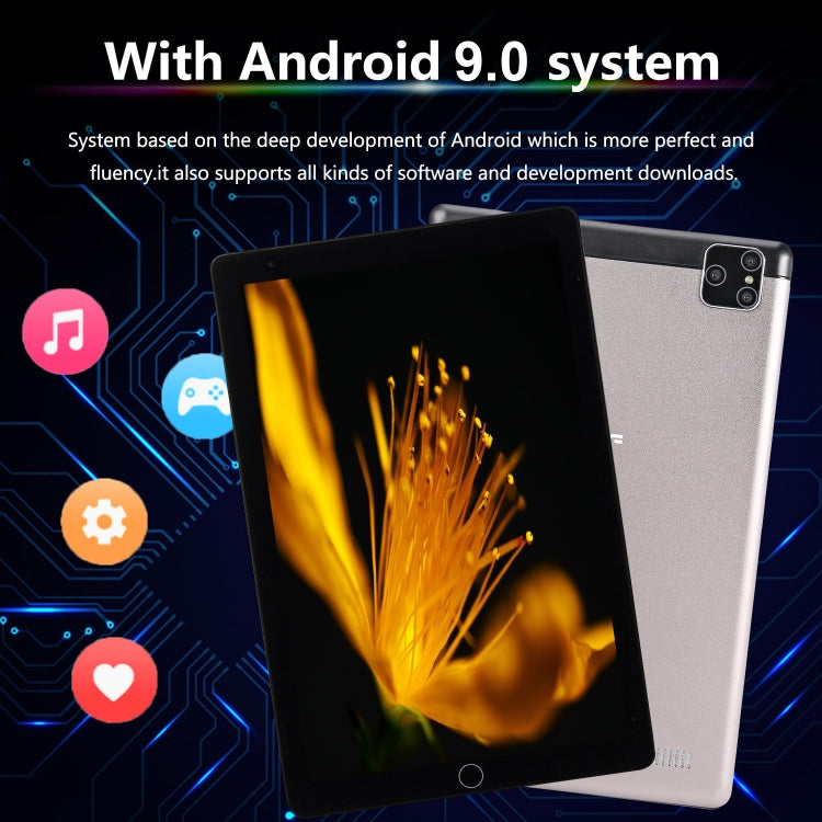 BDF P8 3G Phone Call Tablet PC, 8 inch, 2GB+32GB, Android 9.0, MTK8321 Octa Core Cortex-A7, Support Dual SIM & Bluetooth & WiFi & GPS, EU Plug(Silver) - BDF by BDF | Online Shopping South Africa | PMC Jewellery