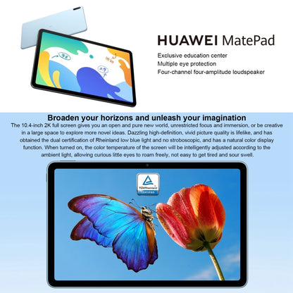 Huawei MatePad 10.4 BAH4-W19 WiFi, 10.4 inch, 6GB+64GB, HarmonyOS 2 Qualcomm Snapdragon 778G 4G Octa Core up to 2.42GHz, Support Dual WiFi, OTG, Not Support Google Play (Grey) - Huawei by Huawei | Online Shopping South Africa | PMC Jewellery