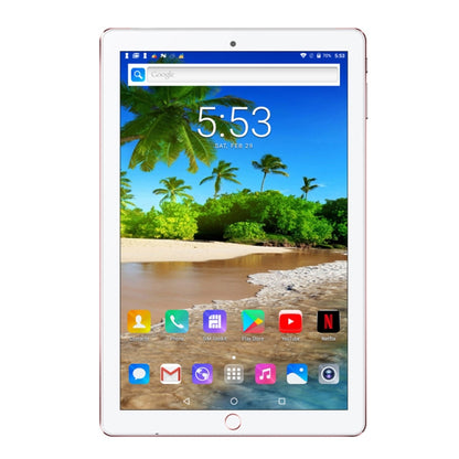 BDF P10 3G Phone Call Tablet PC, 10 inch, 1GB+16GB, Android 5.1, MTK6592 Octa Core, Support Dual SIM & Bluetooth & WiFi & GPS, EU Plug(Rose Gold) - BDF by BDF | Online Shopping South Africa | PMC Jewellery