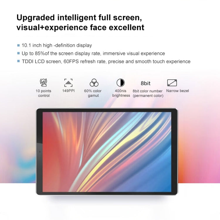 Lenovo Tab M10 HD Gen 2 WiFi TB-X306FC, 10.1 inch, 4GB+64GB, Face Identification, Android 10 MediaTek Helio P22T Octa-core, Support Dual Band WiFi & BT & TF Card (Grey) - Lenovo by Lenovo | Online Shopping South Africa | PMC Jewellery
