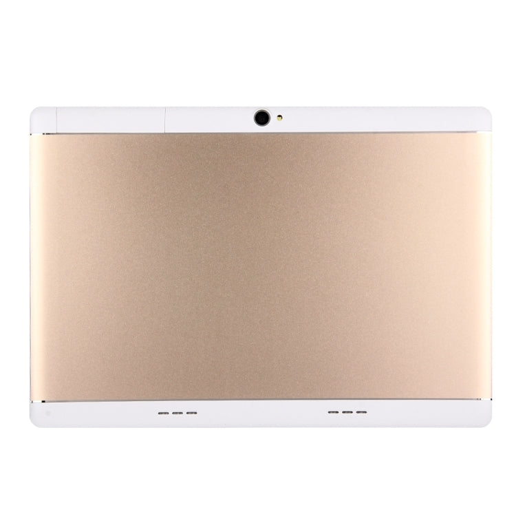 4G Phone Call Tablet PC, 10.1 inch, 3GB+64GB, Support Google Play, Android 10.0 SC9863A Quad Core 1.3GHz, Dual SIM, WiFi, GPS, BT, OTG, with Leather Case(Gold) - 10.1 inch by PMC Jewellery | Online Shopping South Africa | PMC Jewellery