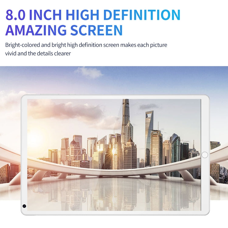 P8 3G Phone Call Tablet PC, 8 inch, 1GB+16GB, Android 5.1 MT6592 Octa Core, Support Dual SIM, WiFi, Bluetooth, GPS, EU Plug (White) - free shipping - PMC TechLife - Order now!