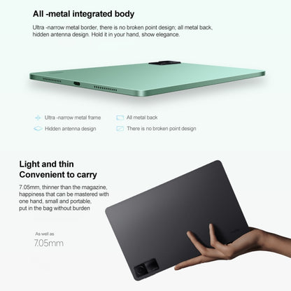 Xiaomi Redmi Pad, 10.6 inch, 4GB+128GB, MIUI Pad 13 OS MediaTek Helio G99 Octa Core up to 2.2GHz, 8000mAh Battery, Support BT WiFi, Not Support Google Play(Dark Gray) - Other by Xiaomi | Online Shopping South Africa | PMC Jewellery