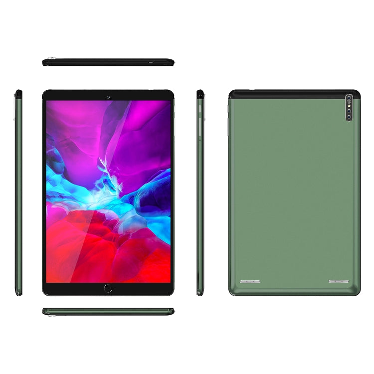 P30 3G Phone Call Tablet PC, 10.1 inch, 2GB+16GB, Android 7.0 MTK6735 Quad-core Cortex-A53 1.3GHz, Support WiFi / Bluetooth / GPS, UK Plug(Army Green) - 10.1 inch by PMC Jewellery | Online Shopping South Africa | PMC Jewellery