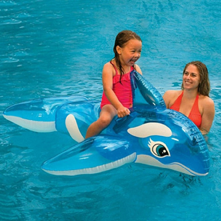 Summer Water Fun Inflatable Blue Whale Shaped Pool Ride-on Swimming Ring Floats, Size: 151*117cm - Swimming Rings by PMC Jewellery | Online Shopping South Africa | PMC Jewellery