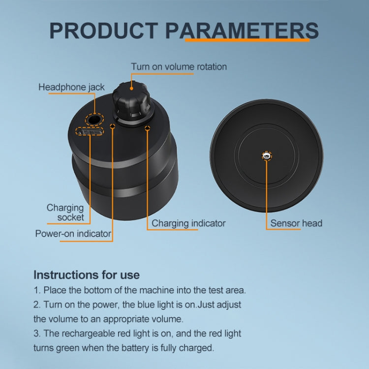 01 High Strength Pipe Leak Listen Detector(Black) - free shipping - PMC TechLife - Order now!