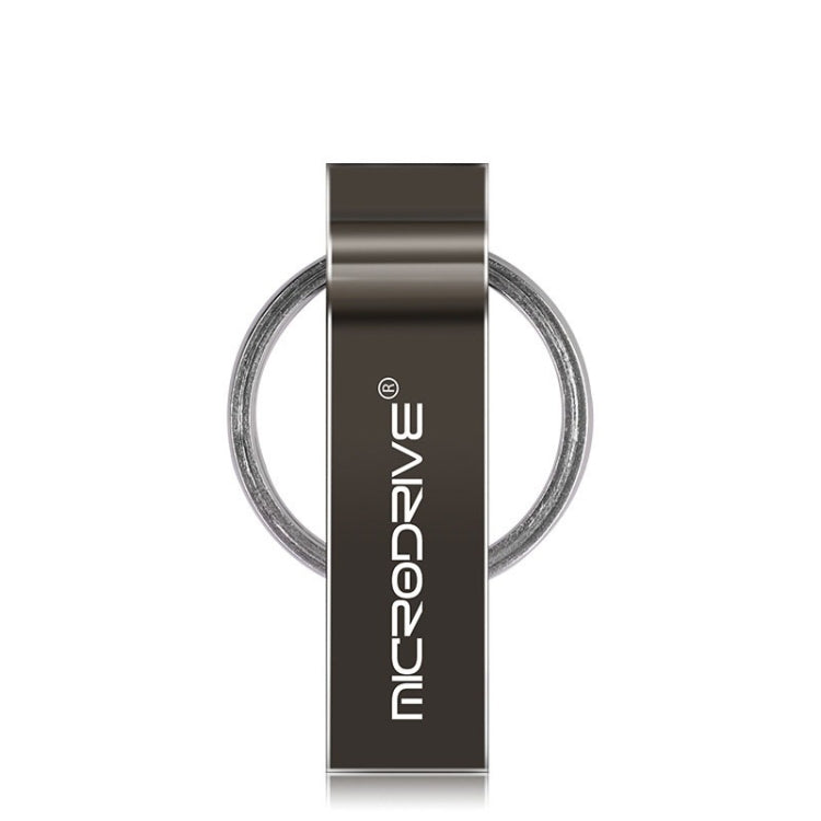 MicroDrive 4GB USB 2.0 Metal Keychain U Disk (Black) - USB Flash Drives by MicroDrive | Online Shopping South Africa | PMC TechLife
