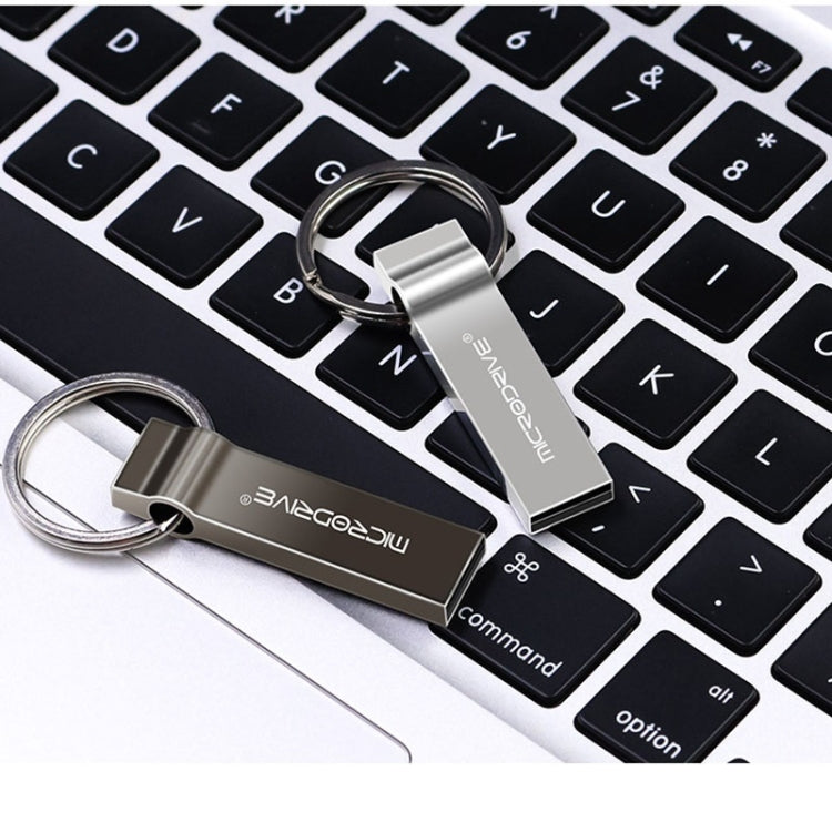 MicroDrive 4GB USB 2.0 Metal Keychain U Disk (Black) - USB Flash Drives by MicroDrive | Online Shopping South Africa | PMC TechLife