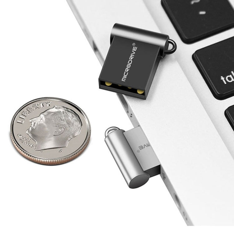 MicroDrive 32GB USB 2.0 Metal Mini USB Flash Drives U Disk (Grey) - USB Flash Drives by MicroDrive | Online Shopping South Africa | PMC Jewellery | Buy Now Pay Later Mobicred